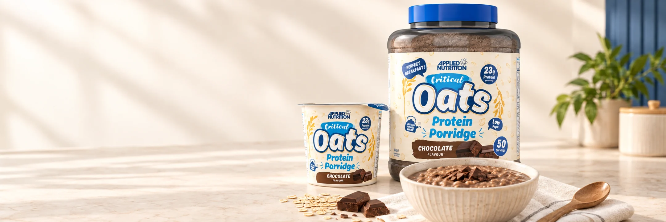 Protein Porridge Applied Nutrition en formats 3 kg et 60 g