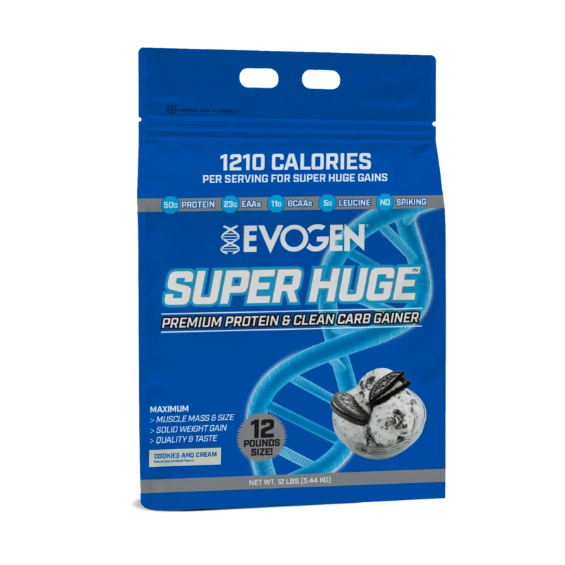 Evogen Nutrition, Super Huge, Gainer De Qualité, Cookies And Cream, 5 ...