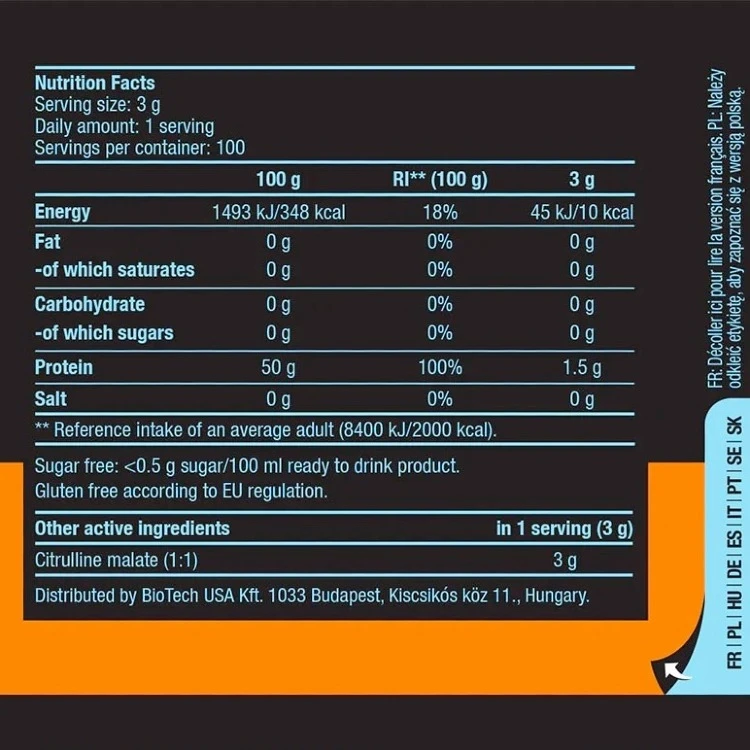 Citrulline Malate - 300 g BIOTECH USA - Image 2