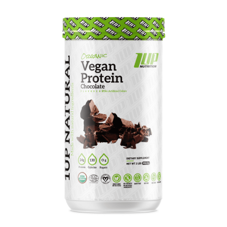 1UP Nutrition, Organic Vegan Protein, Chocolate, 900g