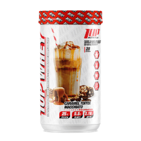 1UP Nutrition, 100% Hydrolyzed Whey Protein Isolate, Caramel Toffee Macchiato, 900g