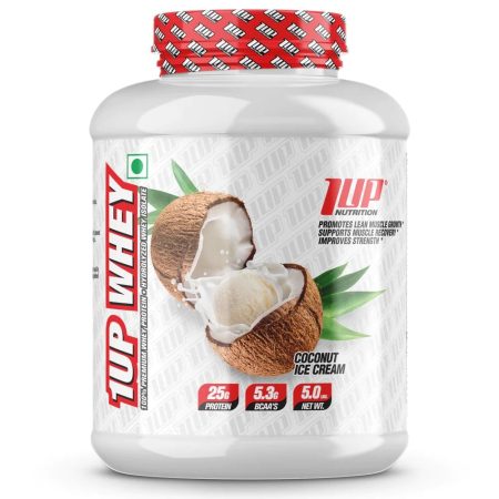 1up Nutrition, 100% Premium Whey Protein, Mélange De Protéine, Coconut Ice Cream 2,27 Kg