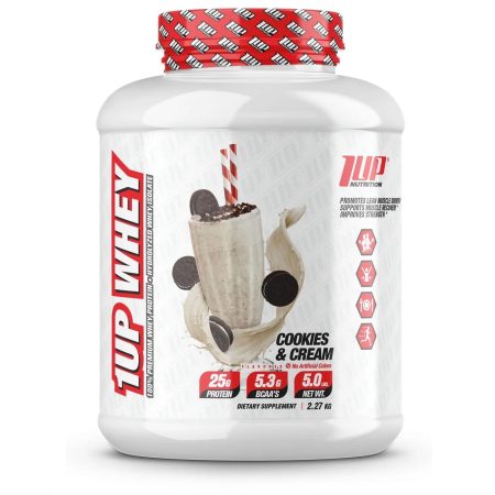 1up Nutrition, 100% Premium Whey Protein, Mélange De Protéine, Cookies & Cream 2,27 Kg