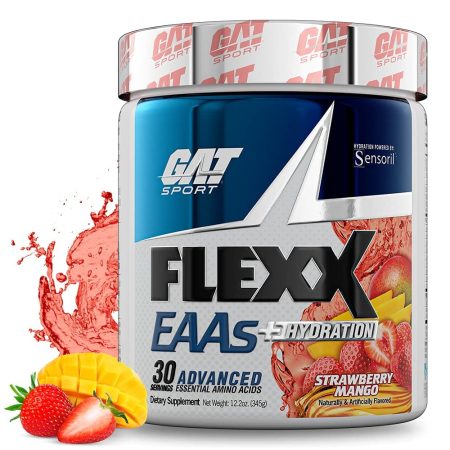 GAT, Flexx Eaas + Hydratation, Performance et Récupération, Strawberry Mango, 345g