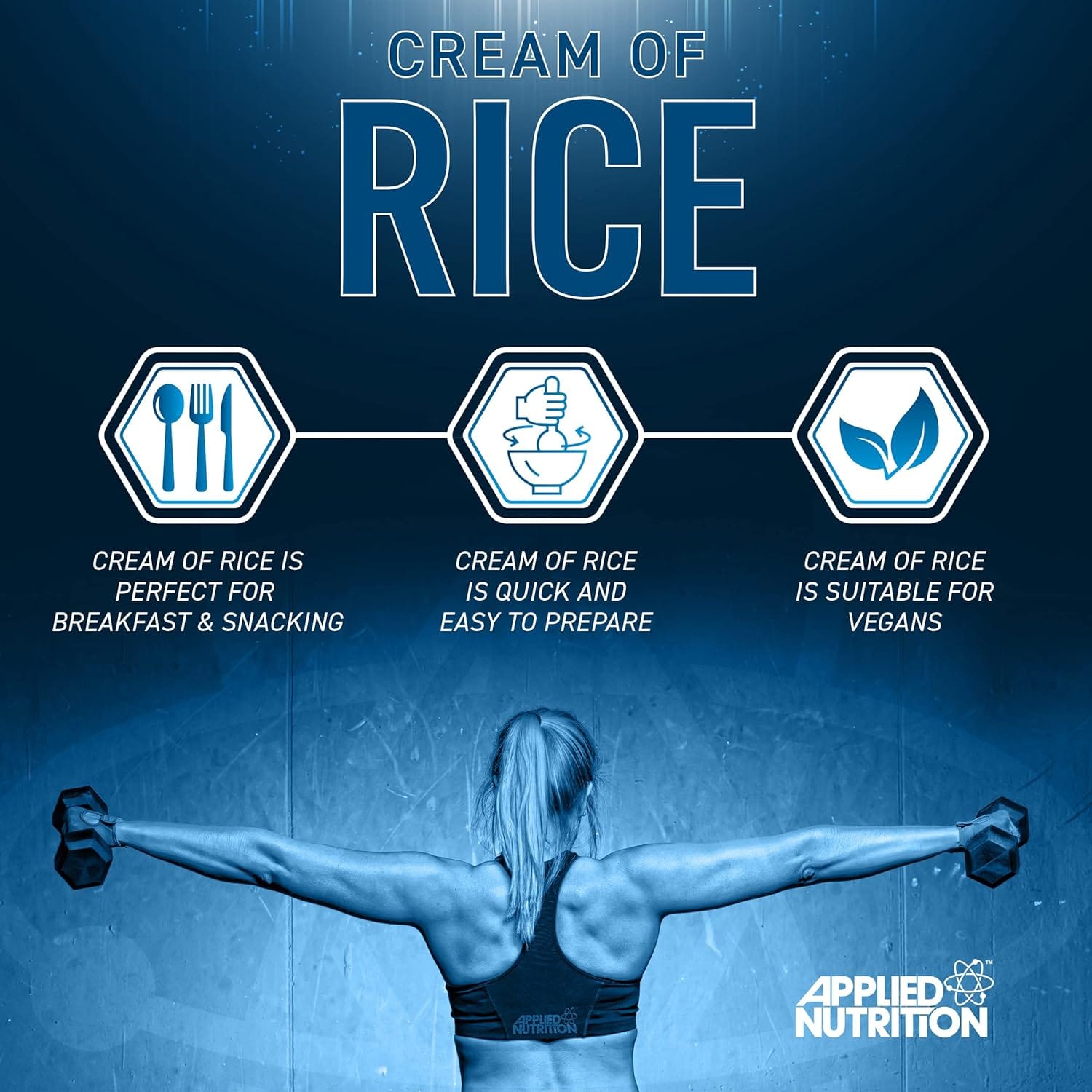 Applied Nutrition, Cream of Rice, Complex Carbohydrates, Unflavoured (2 kg) - Image 4