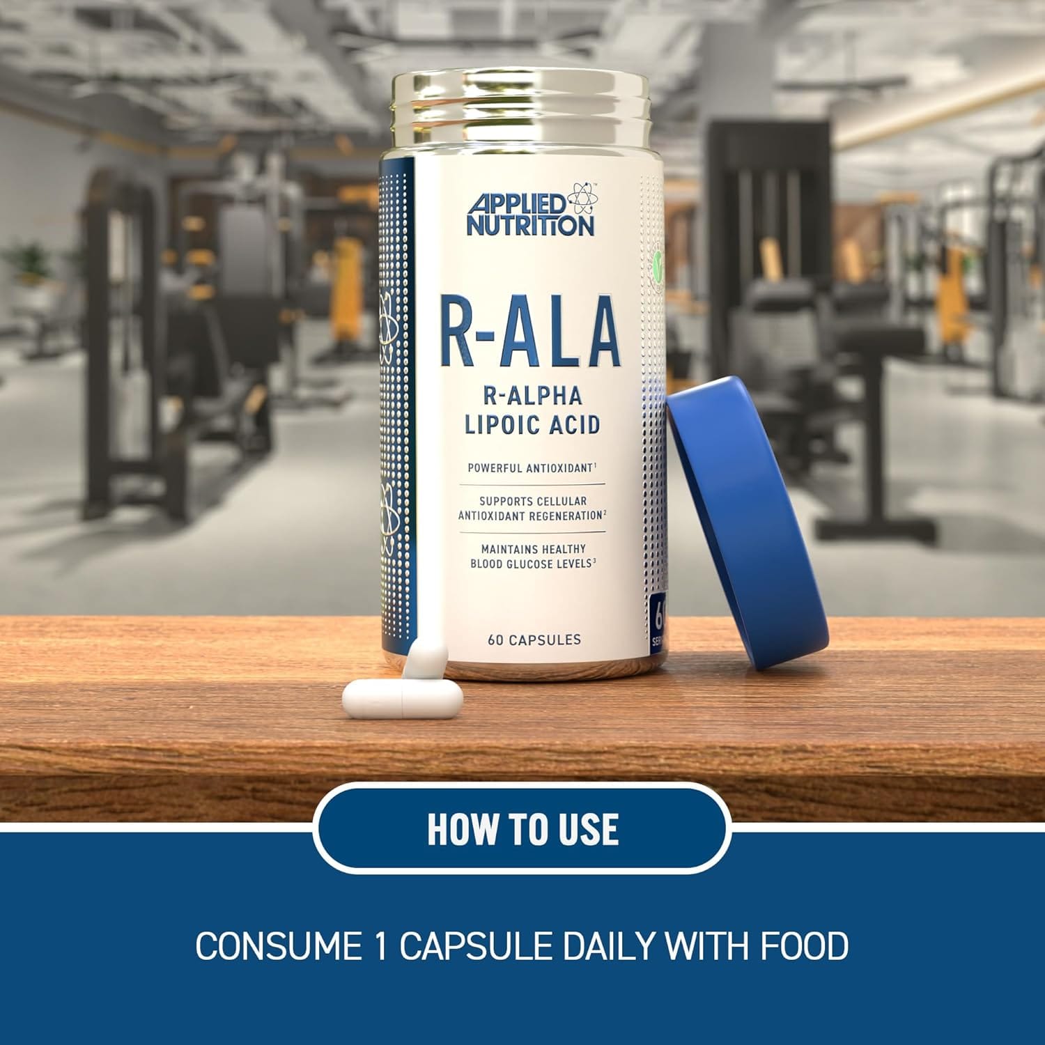 R ALA, R Alpha Lipoic Acid 300mg - 60 Vegetable Capsules - Image 2