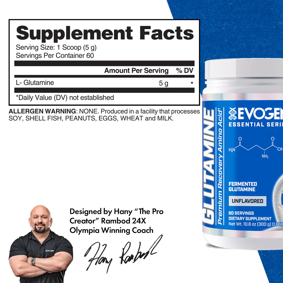 Evogen Nutrition, L-Glutamine, 300 gr, Unflavoured - Image 2