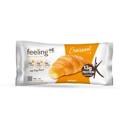 Feeling Ok, Protein Croissant (13gr of protein), 50 gr, Date d'expiration 31 12 2025