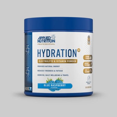 Applied Nutrition, HYDRATION+ ELECTROLYTE & VITAMIN POWDER, BLUE RASPBERRY