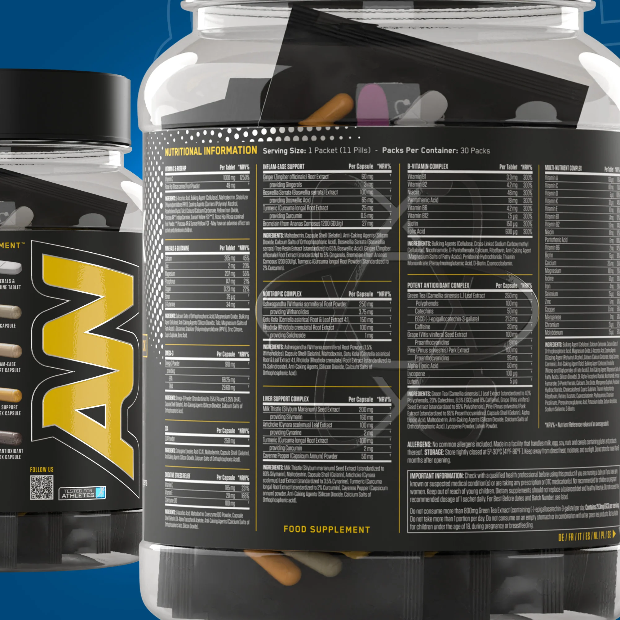 Applied Nutrition, BLACK STAK, THE ULTIMATE HEALTH PACK (30 PACKS) - Image 2