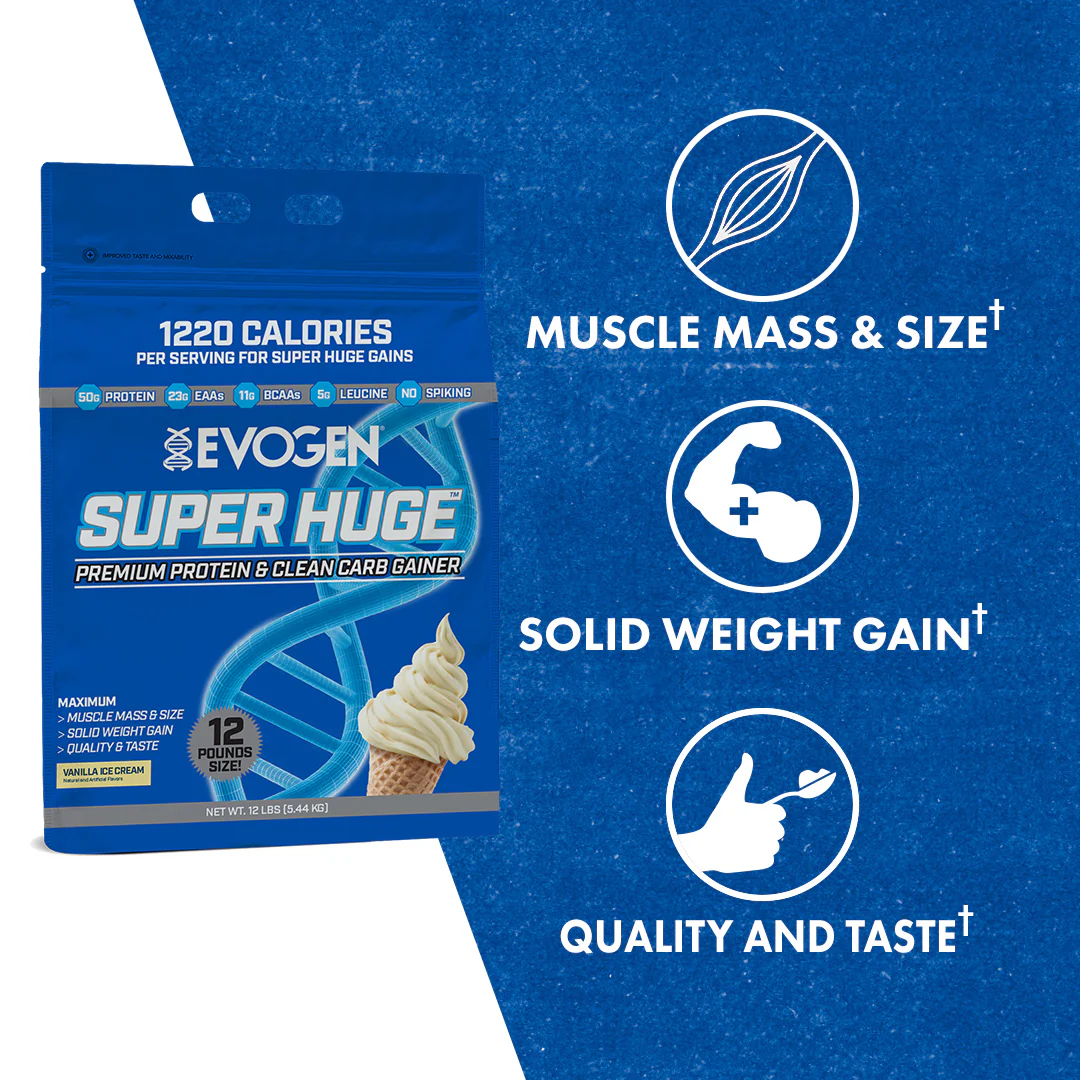 Evogen Nutrition, Super Huge, Vanilla, 5,44 kg - Image 2