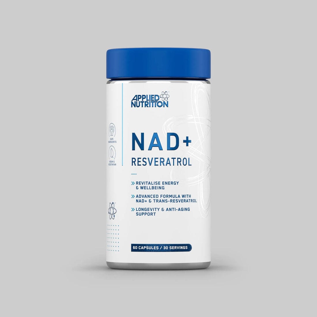 Applied Nutrition NAD+ & Resveratrol 60 Gélules