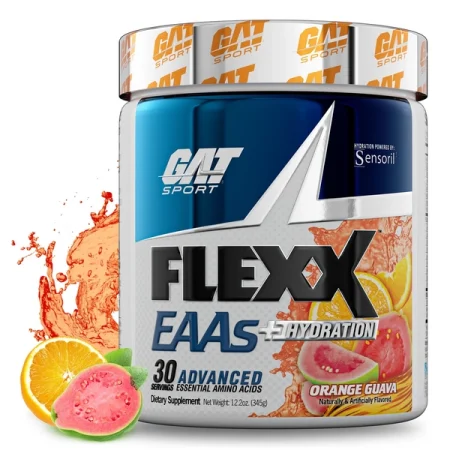 GAT, Flexx Eaas + Hydratation, Performance et Récupération, Orange Guava, 345g