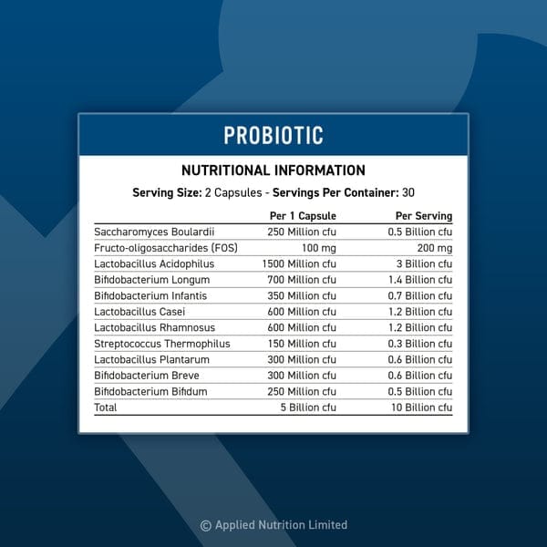 Applied Nutrition, Probiotic 60 Capsules - Image 2