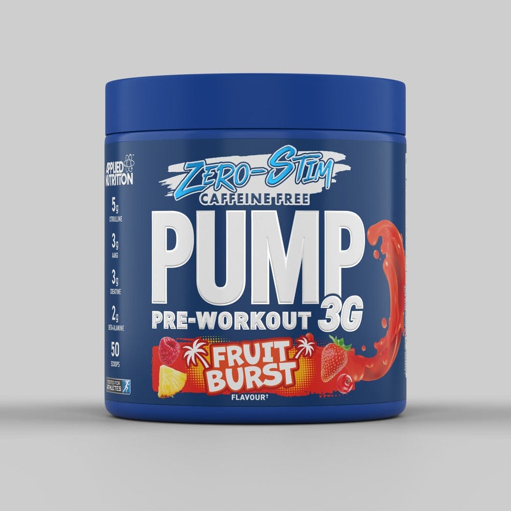 Applied Nutrition, Pump 3G PreWorkout Zero Stim Caffeine Free 375g