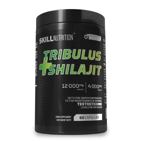 Skill Nutrition, Tribulus + Shilajit, 60 Capsules, Booster de Testostérone