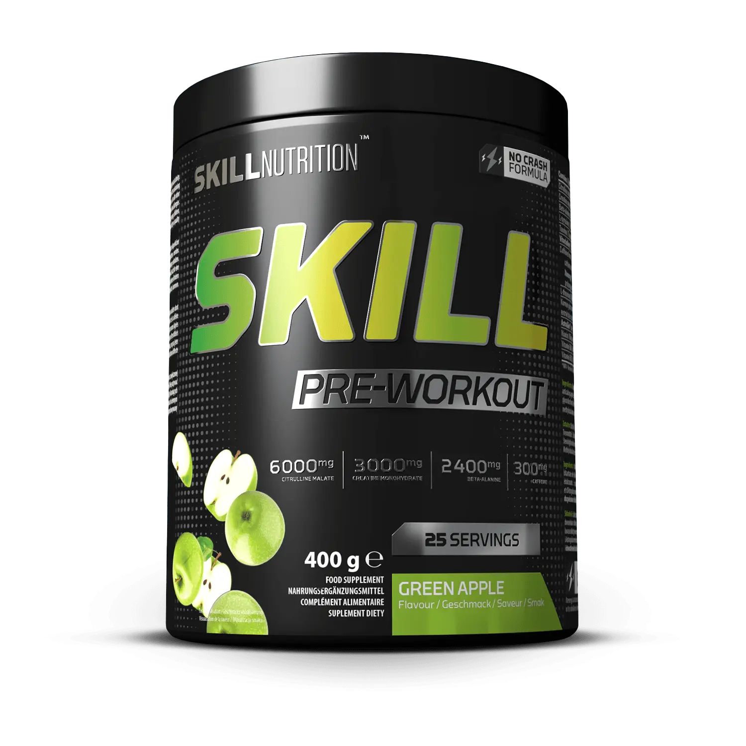 Skill Pre-Workout, Green Apple
