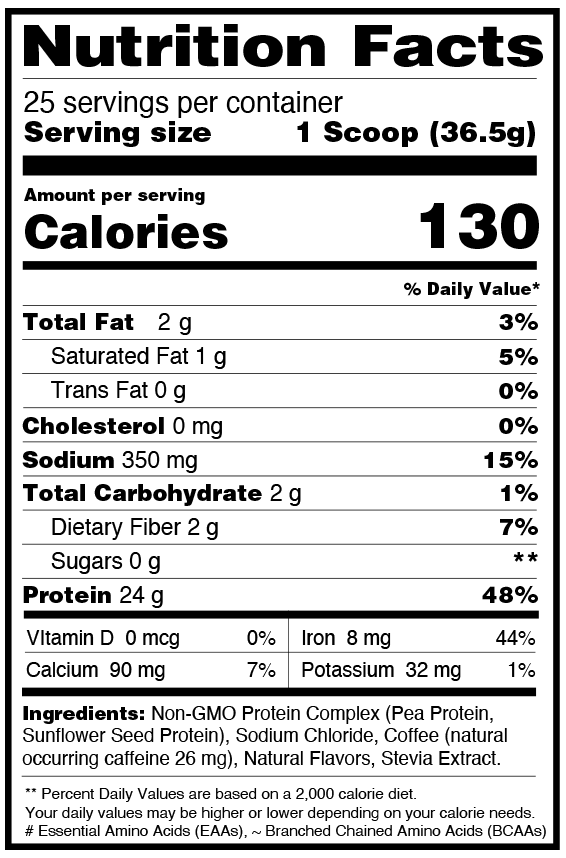 1UP Nutrition, Organic Vegan Protein, Caramel Toffee Macchiato, 900g - Image 2