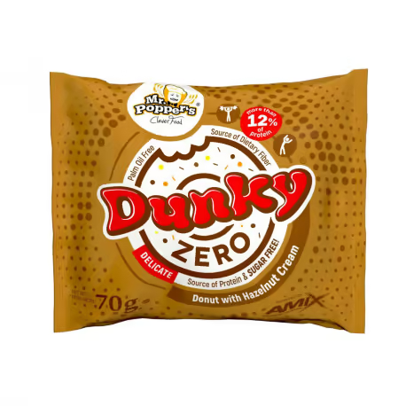 Amix Dunky Zero - 1 Donut 70 g Donuts Protéinés Crème Noisette