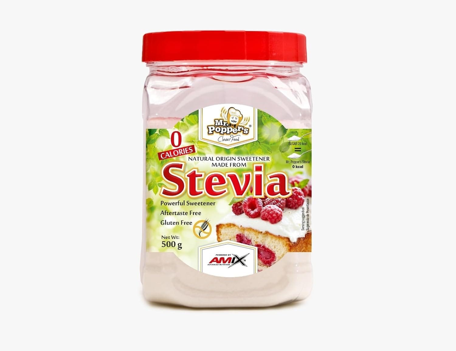 Amix Mr. Popper´s Erythritol & Stevia 500 g