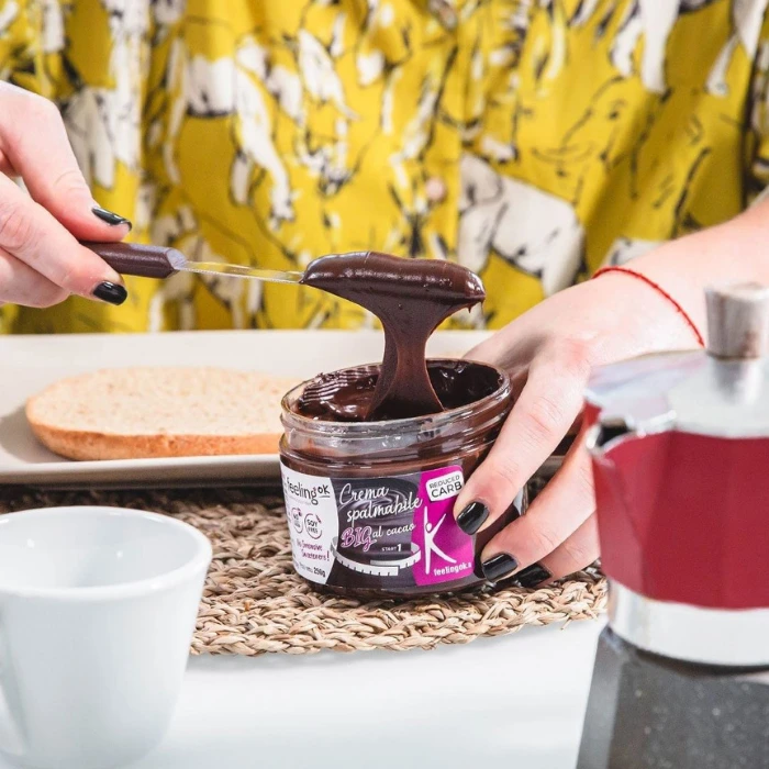 Feeling Ok, Pate À Tartiner Au Chocolat, 28% De Proteine, 250g - Image 2