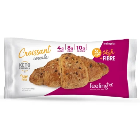 Feeling Ok, Protein Croissant aux Cereals, 50 gr, Date d'expiration 31 07 2025
