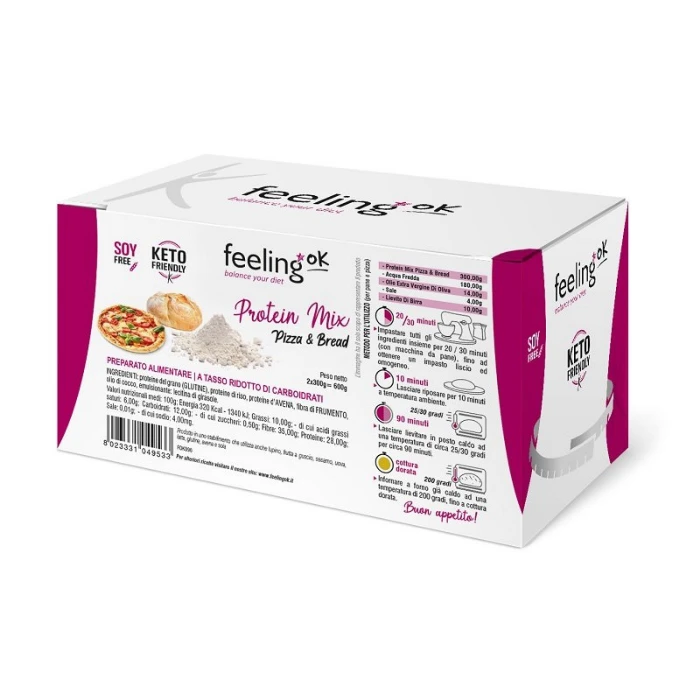 Feeling Ok, Protein Mix Bread & Pizza, 600g