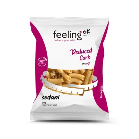 Feeling Ok, Pâtes Sedani, 55% de Protein, 50g