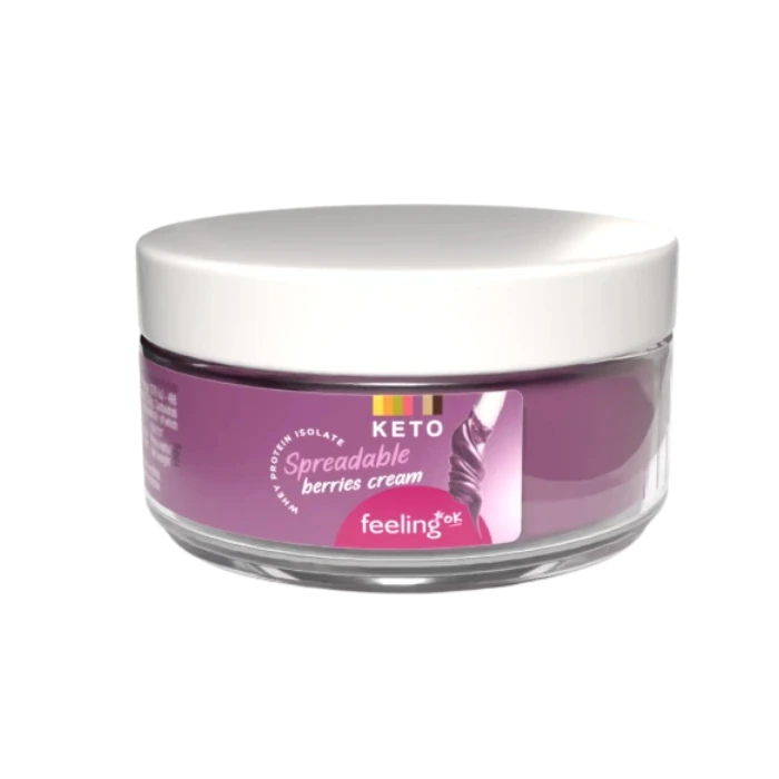 Feeling OK – Crème à Tartiner Fruits Rouges – Whey Protein Isolate 100g