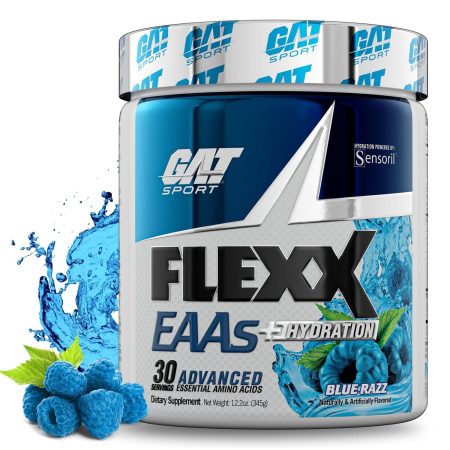 GAT SPORT, Flexx Eaas + Hydratation, Performance et Récupération, Blue Razz, 355g