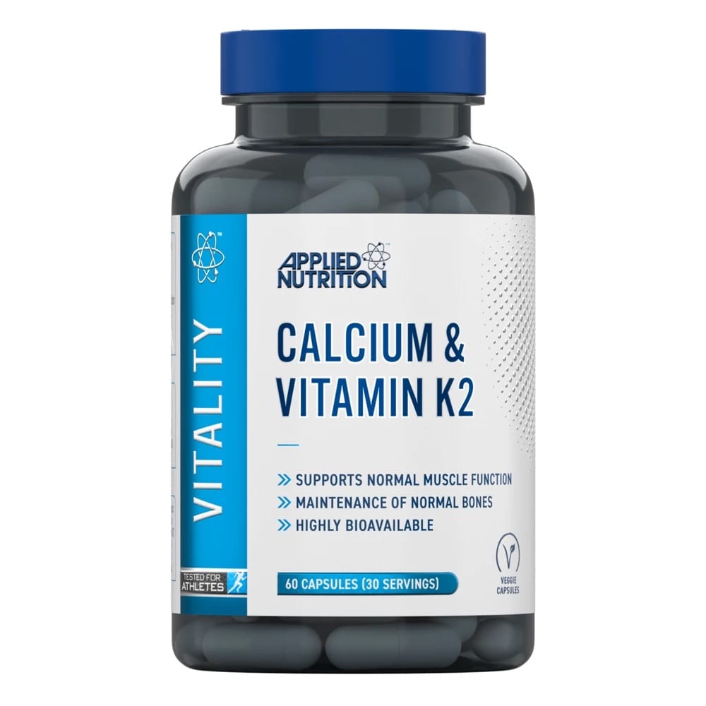 Applied Nutrition, Calcium & Vitamin K2, 60 Capsules