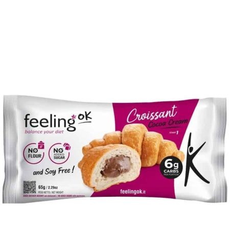 Feeling Ok, Croissant au Chocolat Protéiné, 65 gr