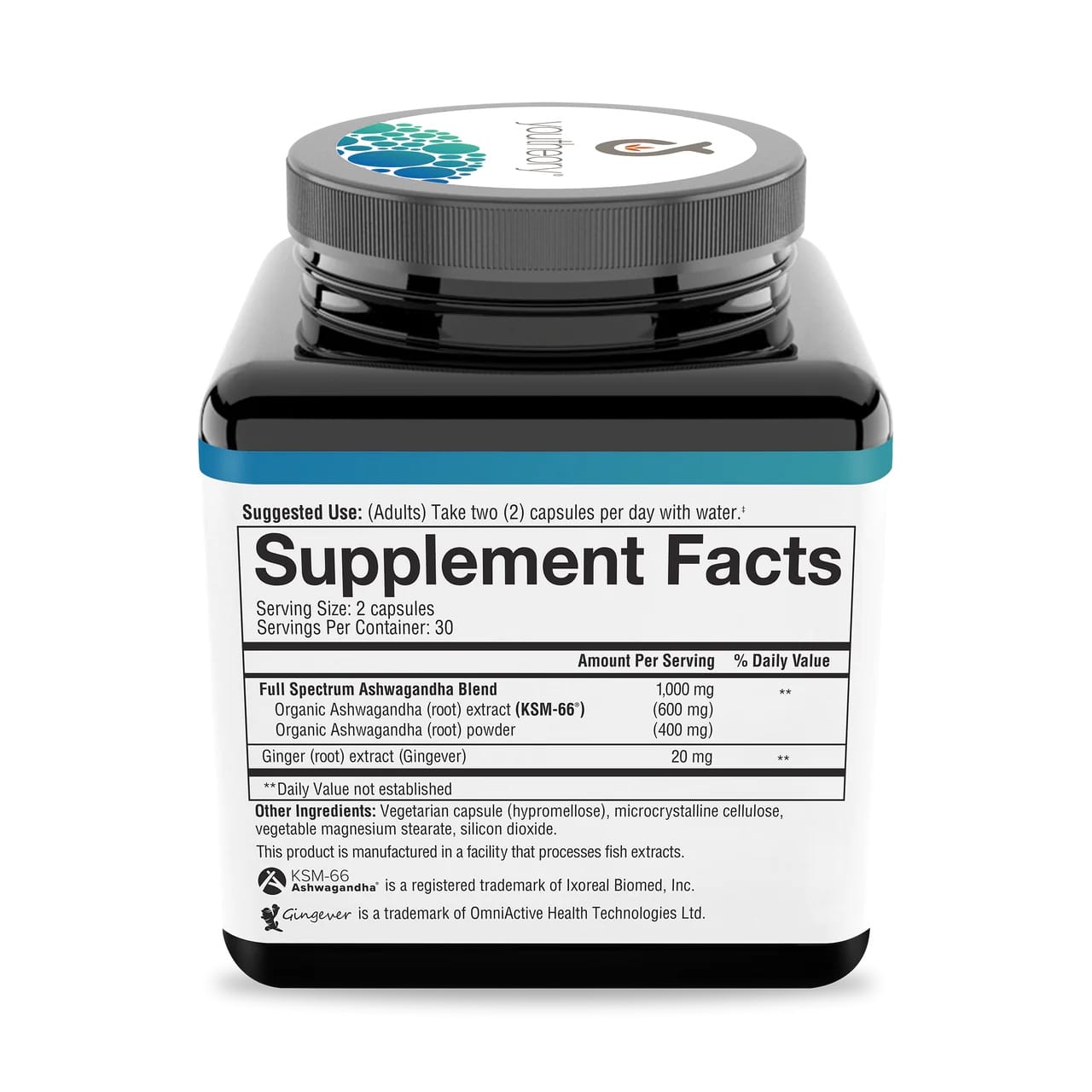 ASHWAGANDHA,KSM -66, 60 VEG Capsules - Image 2