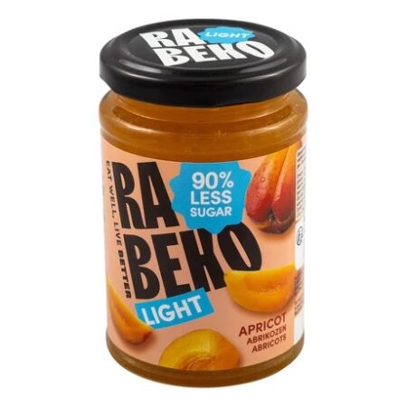 Confiture Abricot Zéro Rabeko 225g - Sans Sucre, Sans Calories