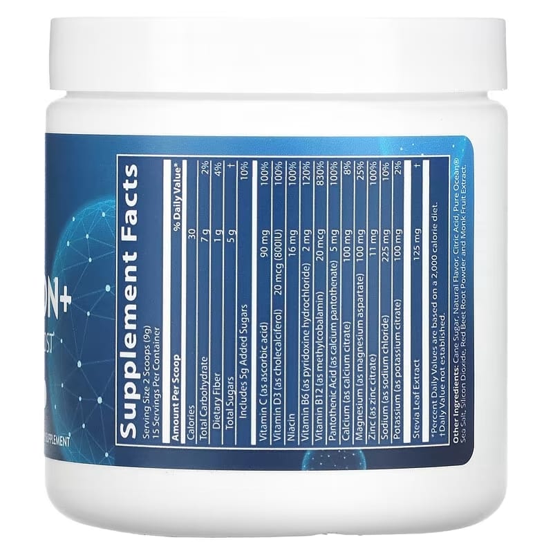 MRM Nutrition, Hydratation + Booster d'électrolytes, myrtille et açaï, 135 g - Image 2