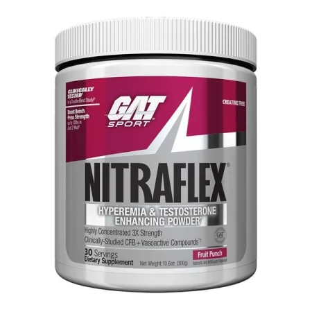 GAT, NitraFlex, Advanced Pre-Workout, Vasodilatateur, 300 gr
