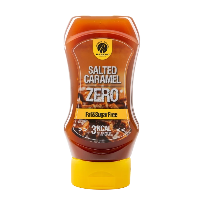 Sauce Caramel Salé Zéro Rabeko 350ml - Sans Sucre, Sans Calories