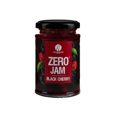 Confiture Cerise Noire Zéro Rabeko 225g - Sans Sucre, Sans Calories