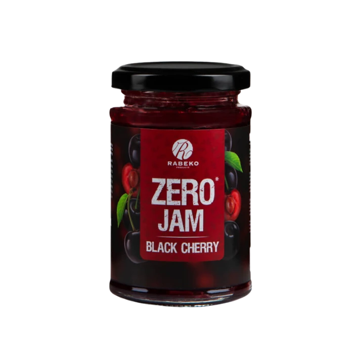 Confiture Cerise Noire Zéro Rabeko 225g - Sans Sucre, Sans Calories