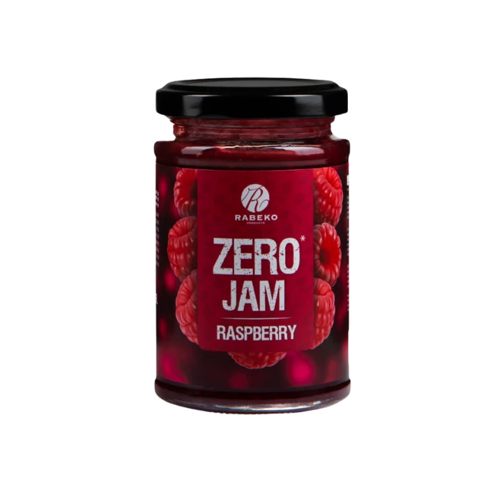 Confiture Framboise Zéro Rabeko 225g - Sans Sucre, Sans Calories