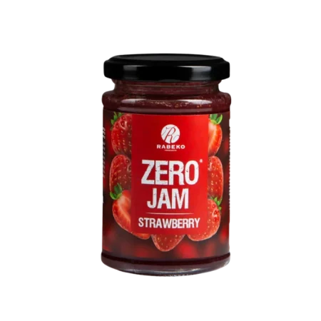 Confiture Fraise Zéro Rabeko 225g - Sans Sucre, Sans Calories