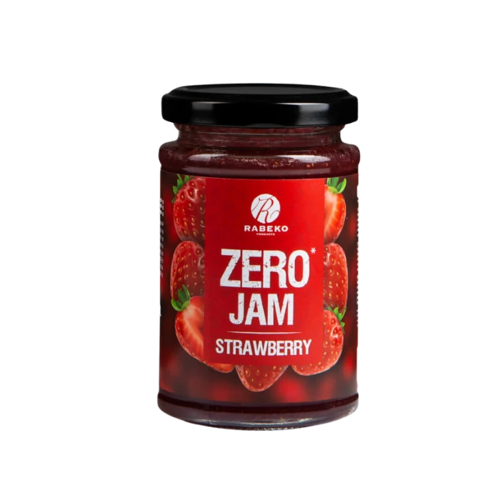 Confiture Fraise Zéro Rabeko 225g - Sans Sucre, Sans Calories