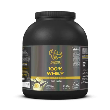 Wawan Nutrition, 100% Whey Protein, 2.2kg, Vanilla Ice Cream