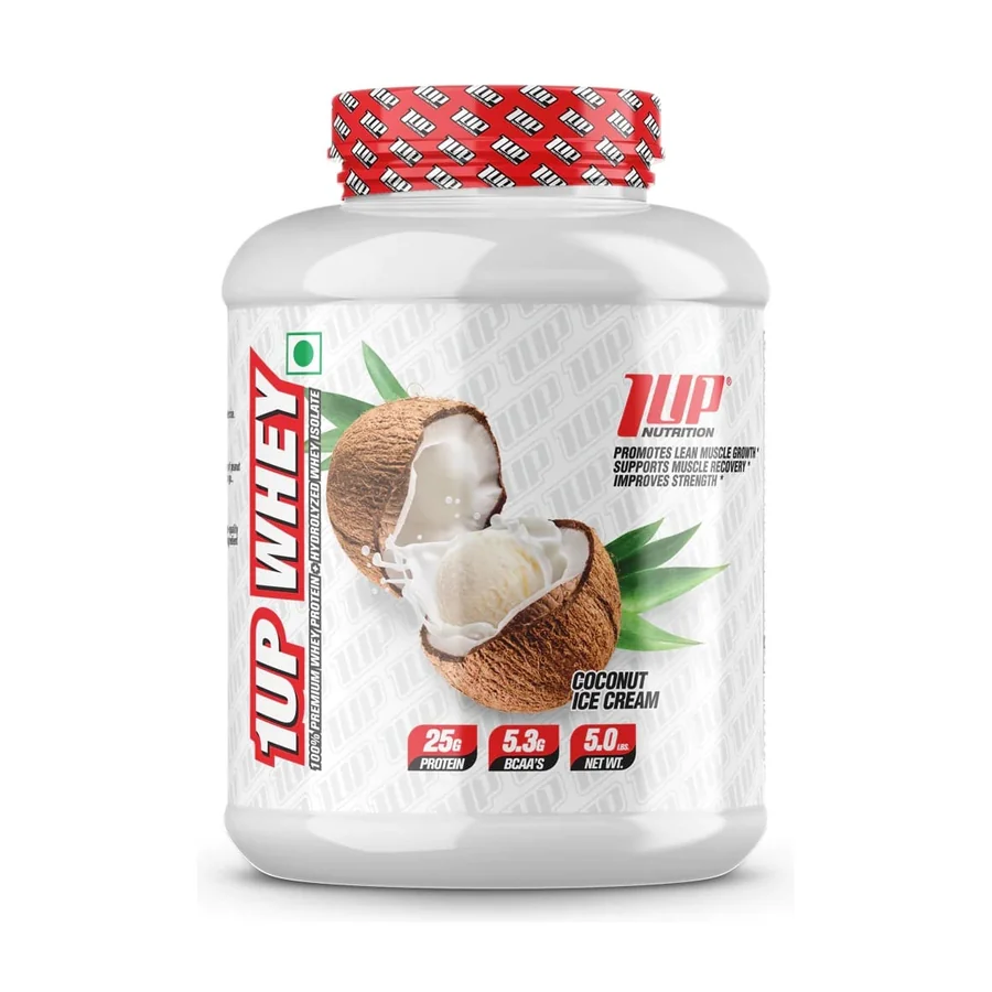 1up Nutrition, 100% Premium Whey Protein, Mélange De Protéine, Coconut Ice Cream 2,27 Kg