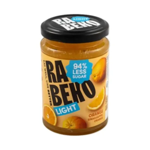 Rabeko Light Zero Jam Orange 94% Less Sugar 230g