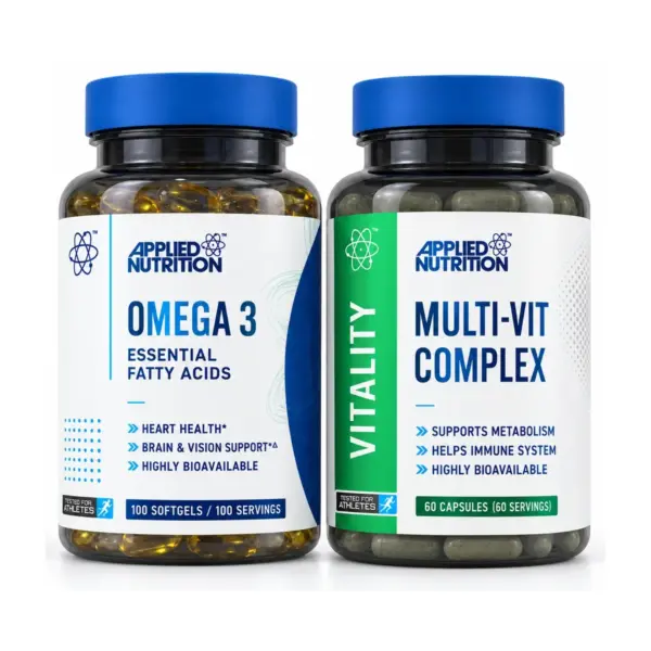 Pack Omega 3 & Multivitamines Applied Nutrition — produits inclus