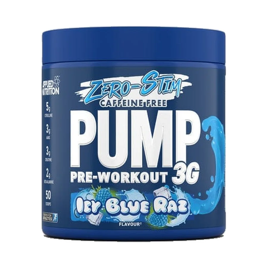 Applied Nutrition، Pump 3G PreWorkout Zero Stim خالٍ من الكافيين 375 غرام