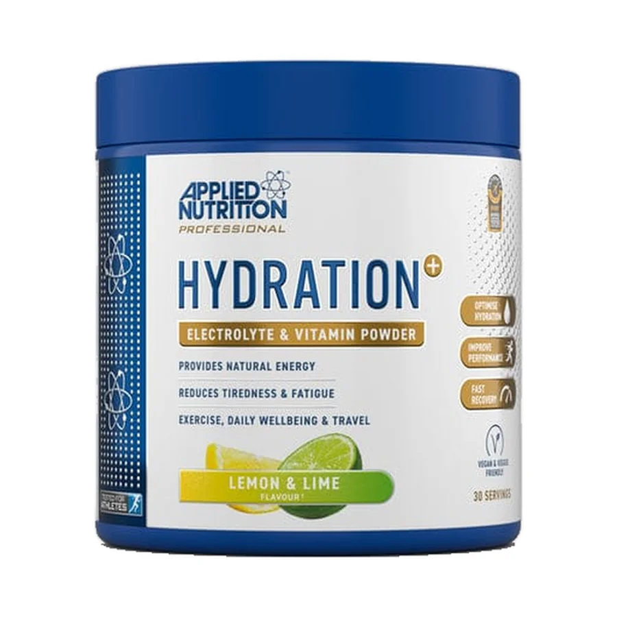Applied Nutrition, HYDRATION+ ELECTROLYTE & VITAMIN POWDER, LEMON LIME