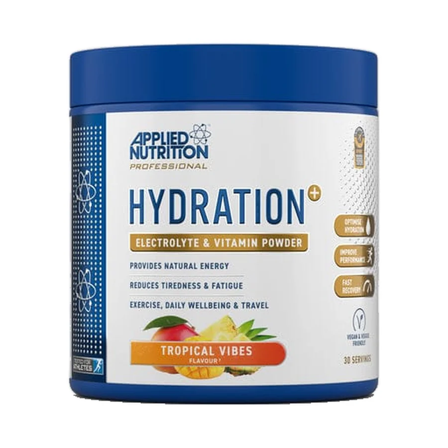Applied Nutrition, HYDRATION+ ELECTROLYTE & VITAMIN POWDER, TROPICAL VIBES
