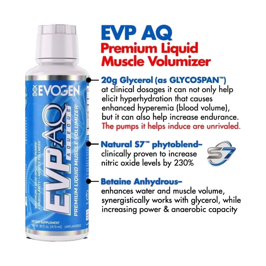 Evogen Nutrition، EVP AQ Liquid Glycerol Pre-Workout